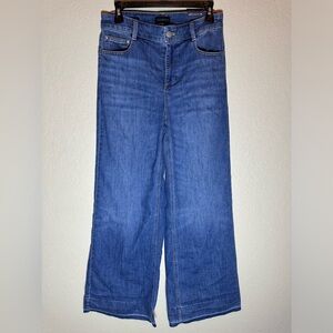 Talbots high rise wide leg jeans size 4